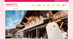 Desktop Screenshot of haehlen-gstaad.ch