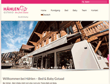Tablet Screenshot of haehlen-gstaad.ch